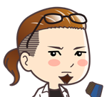 美容師パパがパーマ・縮毛矯正について解説するキャラクター画像